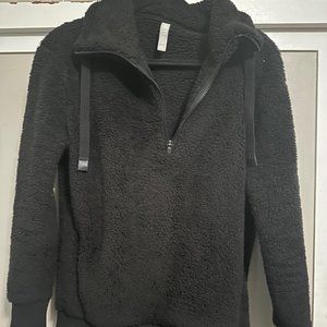 Athleta black sherpa coat